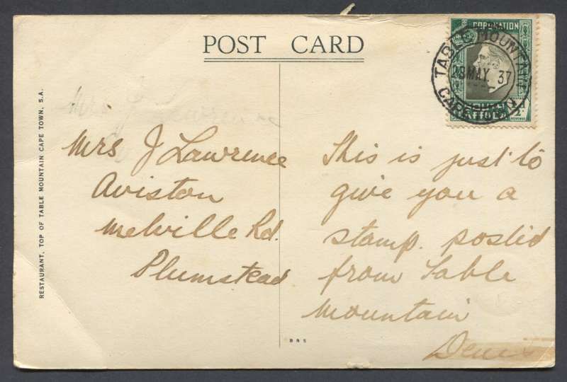 Union of SA - Post Card
