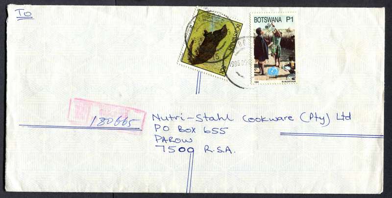 Botswana - "Maxi" Size Registered Cover