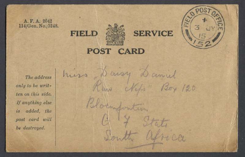 Field Post Office - Post Card