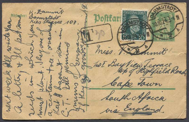 Germany - Post Card - Taxed