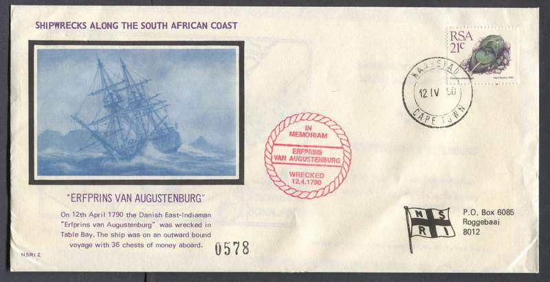 RSA - Shipwrecks - Commemorative Cover no 2