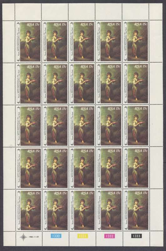 RSA - Set of 4 Full Sheets Of 25 - 1980 - MNH