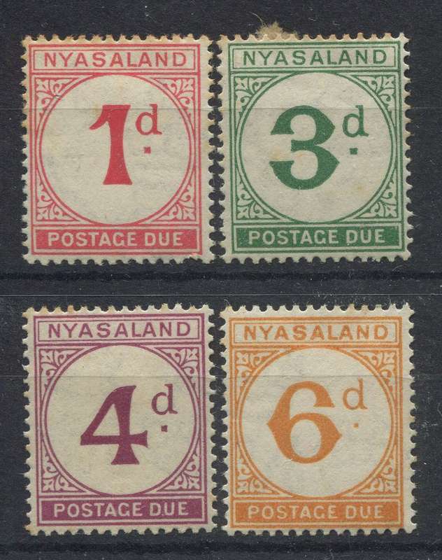 Nyasaland - Postage Due - 1950 - MM - Toned
