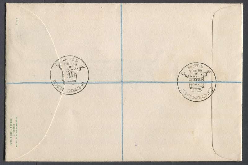 Union of SA - FDC - 1949