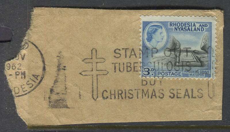 Rhodesia and Nyasaland - Used On Piece