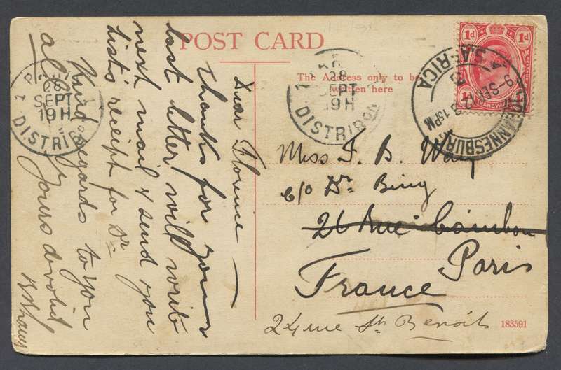 Transvaal - Post Card