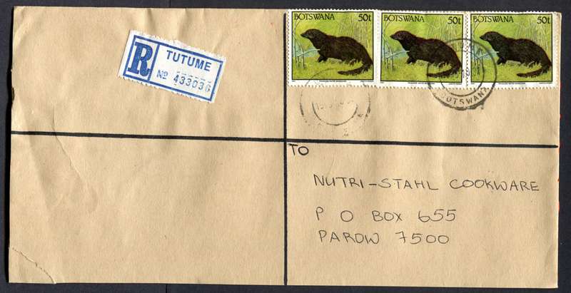 Botswana - "Maxi" Size Registered Cover