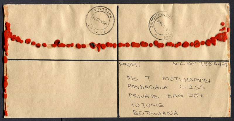 Botswana - "Maxi" Size Registered Cover