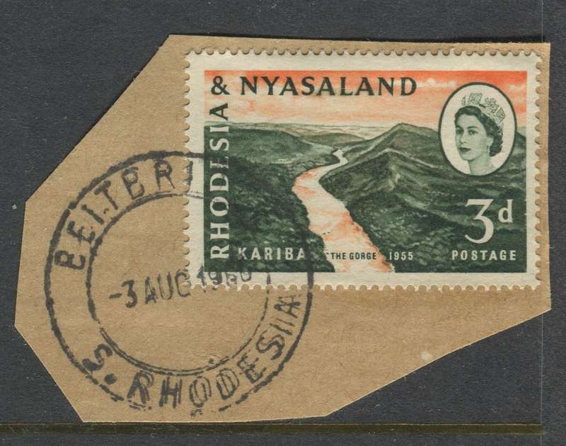 Rhodesia and Nyasaland - Used On Piece