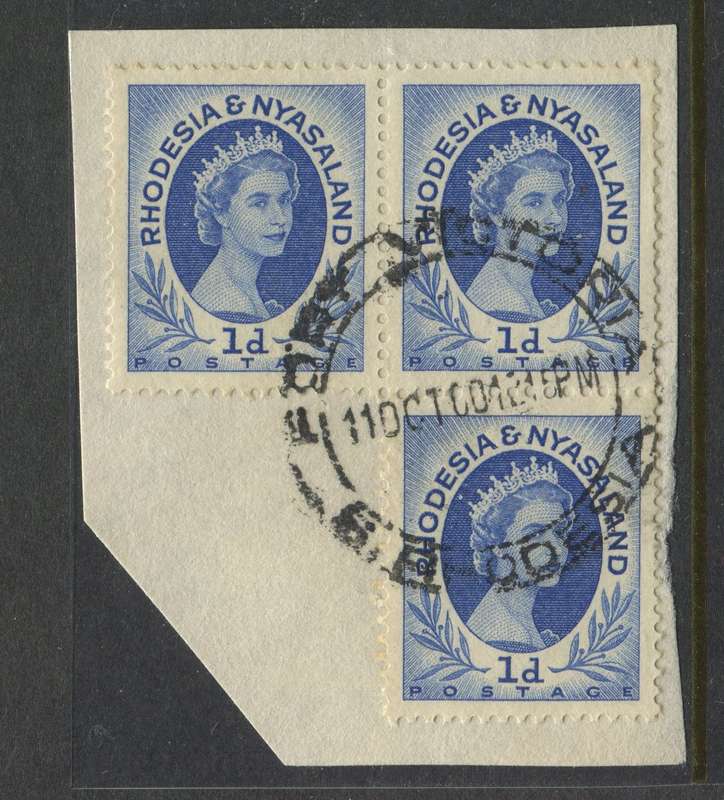 Rhodesia and Nyasaland - Used On Piece