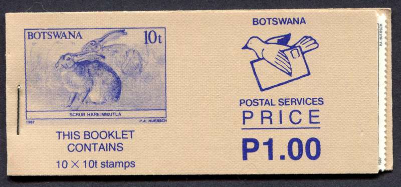 Botswana - Complete Booklet of 10 - 1989 - MNH