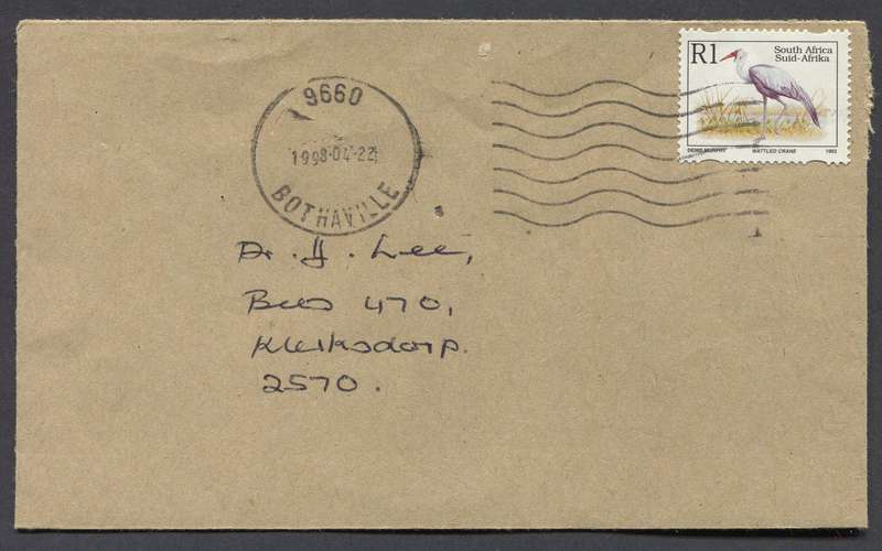 RSA - 1993 - R1  With with H.S.P.H. - Used On Cover