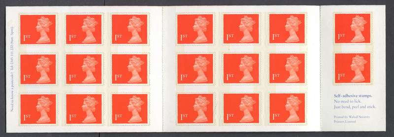 Great Britain - Booklet - Self-adhesive