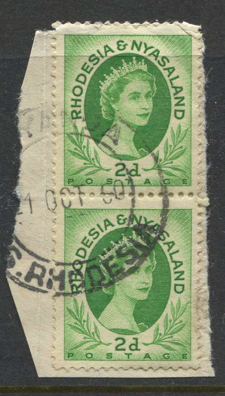 Rhodesia and Nyasaland - Used On Piece