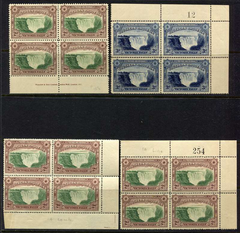 Southern Rhodesia - 4 Blocks of 4 - 1935 - MNH