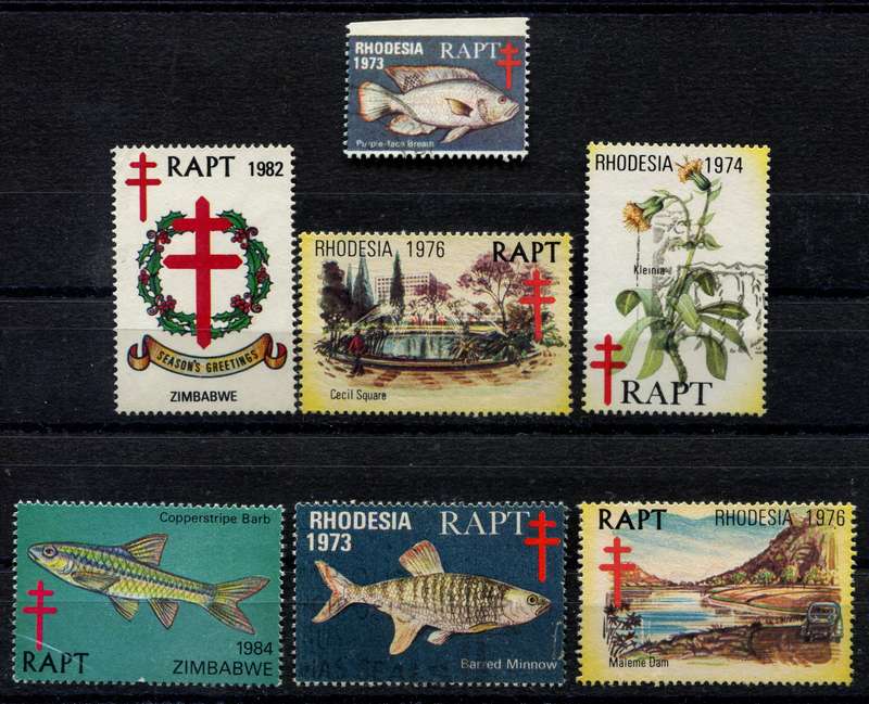 Rhodesia/Zimbabwe - TB Stamps - Cinderella