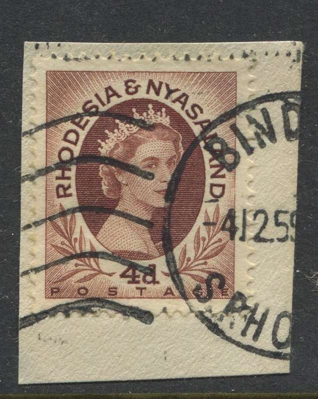 Rhodesia and Nyasaland - Used On Piece