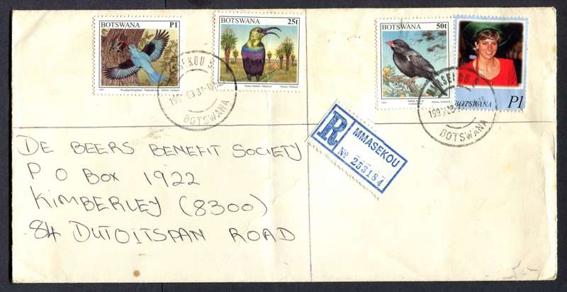 Botswana - "Maxi" Size Registered Cover