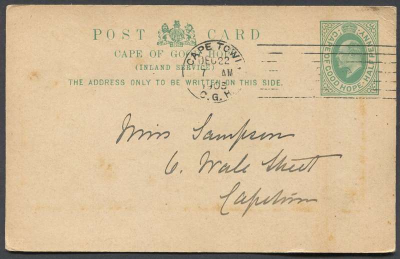 Cape of Good Hope - Post Card