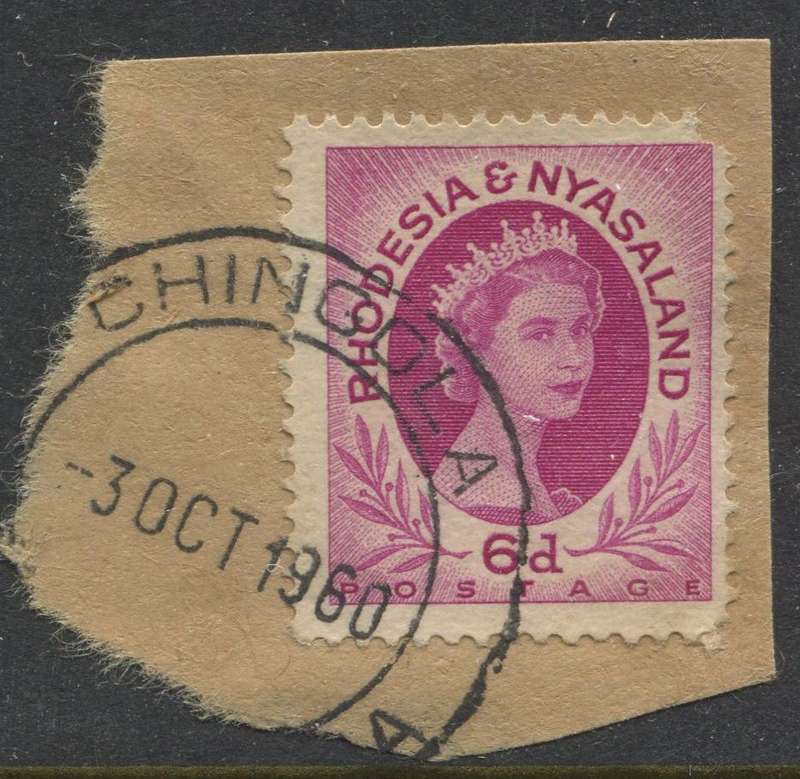 Rhodesia and Nyasaland - Used On Piece