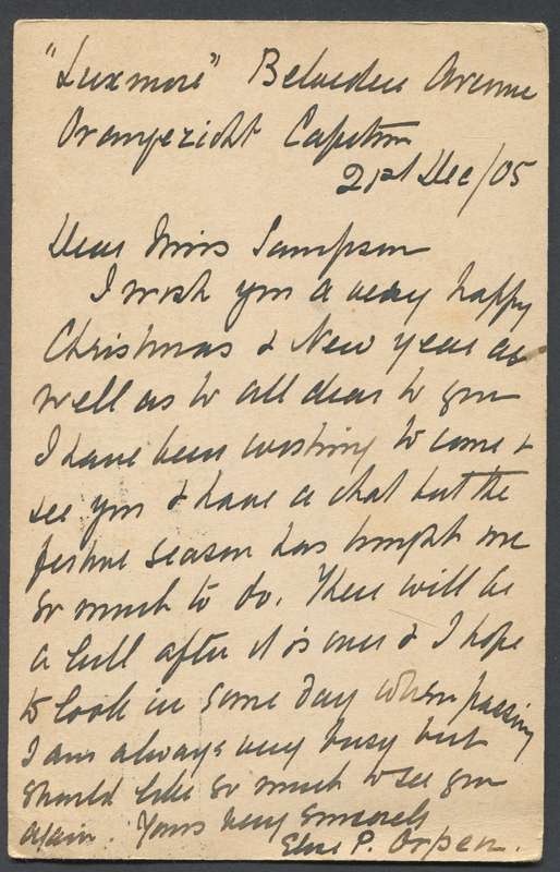 Cape of Good Hope - Post Card