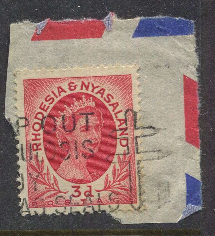 Rhodesia and Nyasaland - Used On Piece