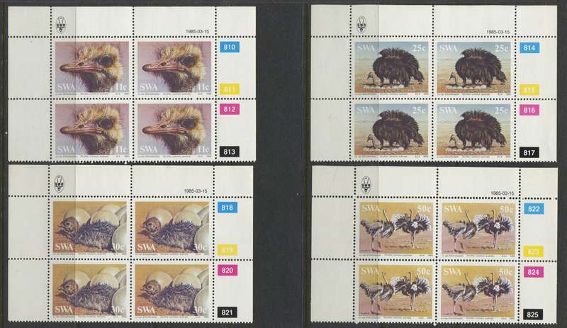 SWA - Set of 4 Control Blocks Of 4 - 1985 - MNH