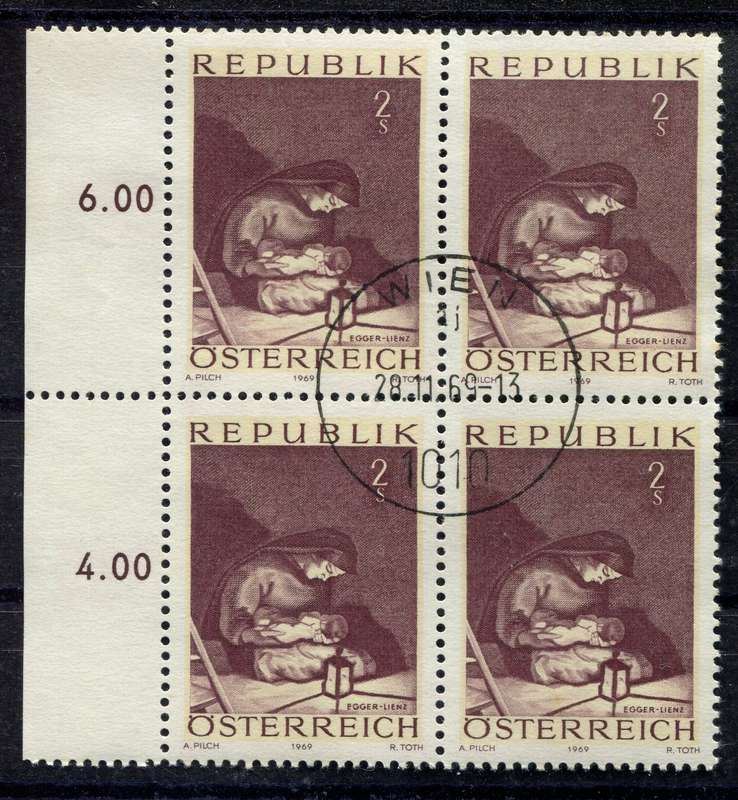 Austria - Block of 4 - 1969 - Used(CTO)
