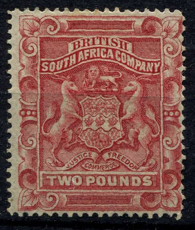 BSCA - 2 Pound With Certificate - 1892 - MM