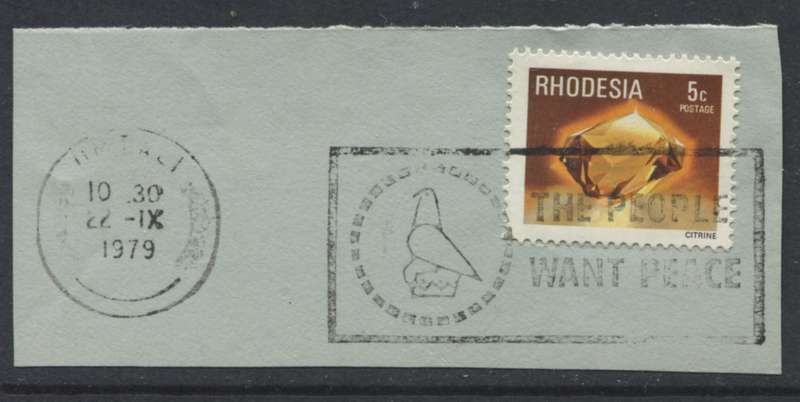 Rhodesia - Used On Piece