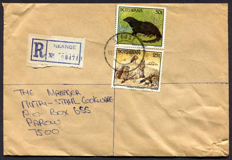 Botswana - Small Size Registered Cover