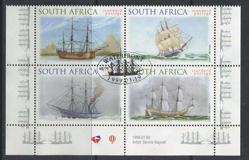 RSA - Block Of 4 - 1999 - Used(CTO)