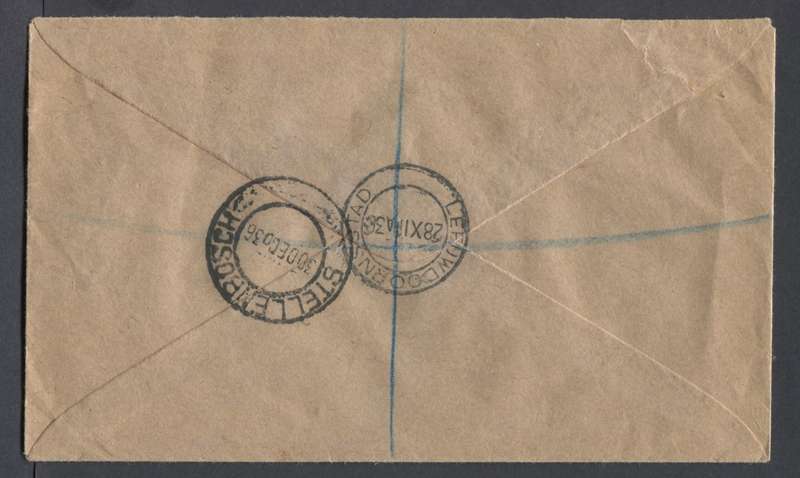 Union of SA - Registered Cover