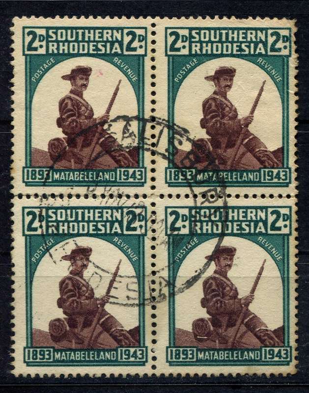 Southern Rhodesia - Saddlebag Flaw - 1943 - Used