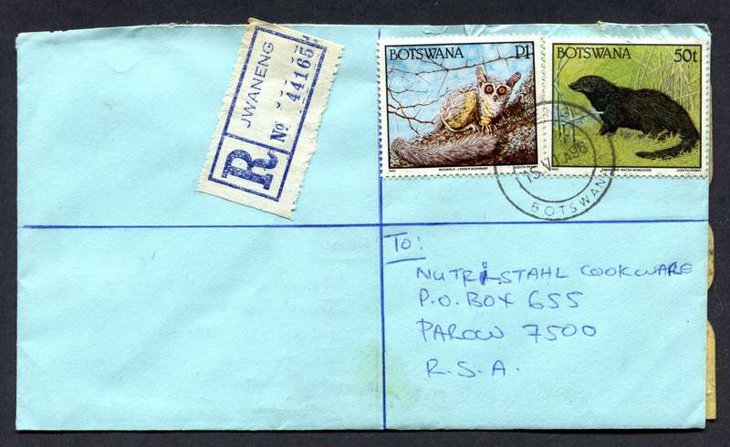 Botswana - Small Size Registered Cover