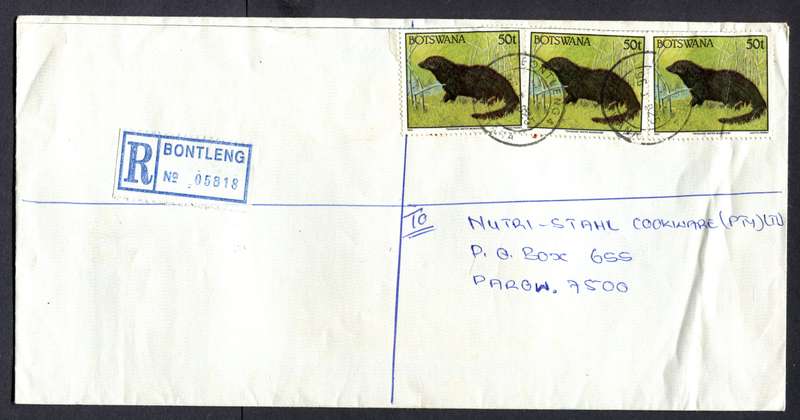 Botswana - "Maxi" Size Registered Cover