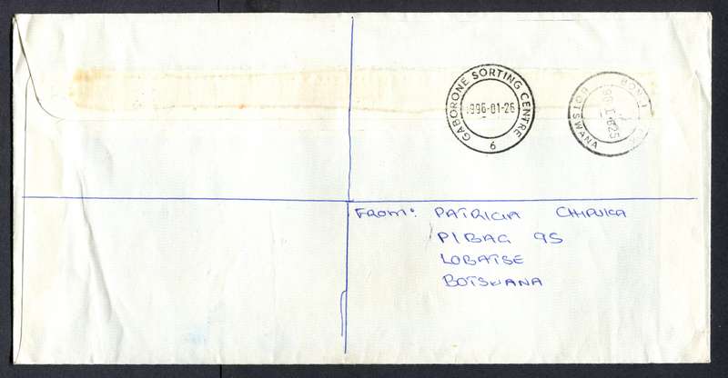 Botswana - "Maxi" Size Registered Cover