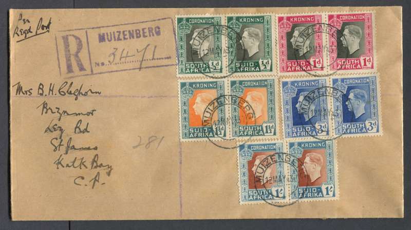 Union of SA - Registered Cover