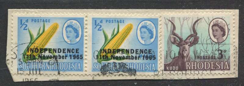 Rhodesia - Used On Piece