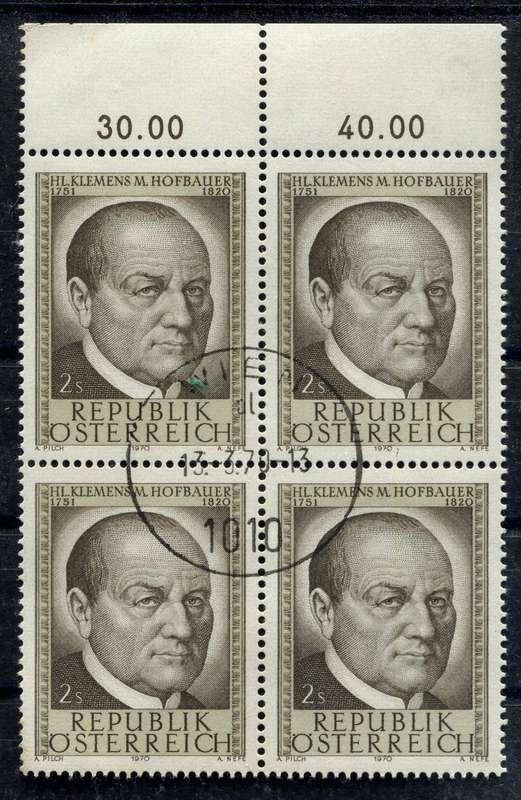 Austria - Block of 4 - 1970 - Used(CTO)