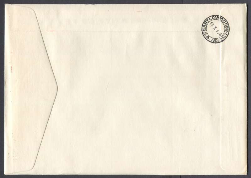 RSA - Registered Cover with Cinderella Miniature Sheet Posted at the Exhibition - East London