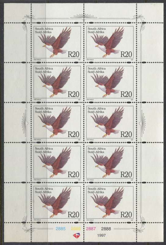 RSA - Full Sheet of 10 - 1997  - MNH