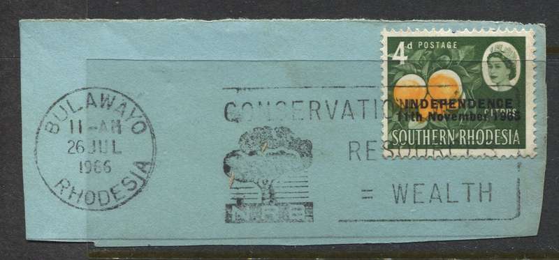 Rhodesia - Used On Piece