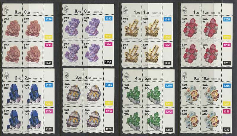 SWA - Set of 15 Control Blocks Of 4 - 1989- MNH