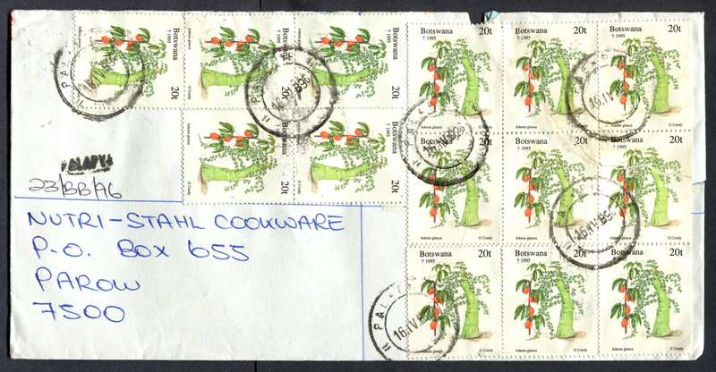 Botswana - "Maxi" Size Registered Cover