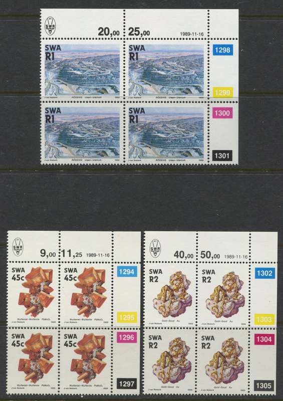 SWA - Set of 15 Control Blocks Of 4 - 1989- MNH