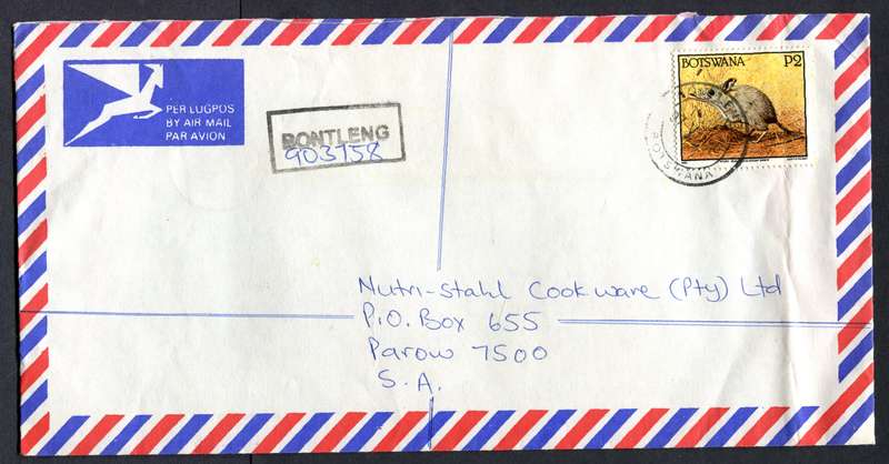 Botswana - "Maxi" Size Registered Cover