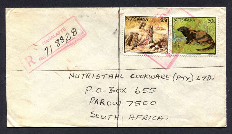 Botswana - Small Size Registered Cover