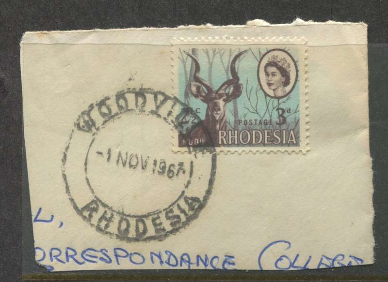 Rhodesia - Used On Piece