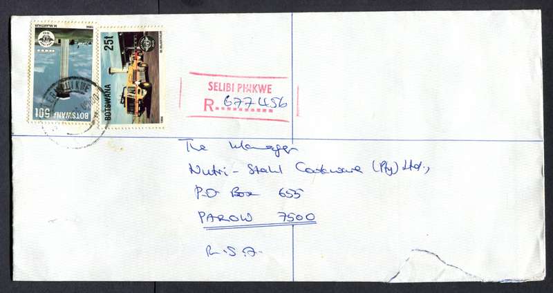 Botswana - "Maxi" Size Registered Cover
